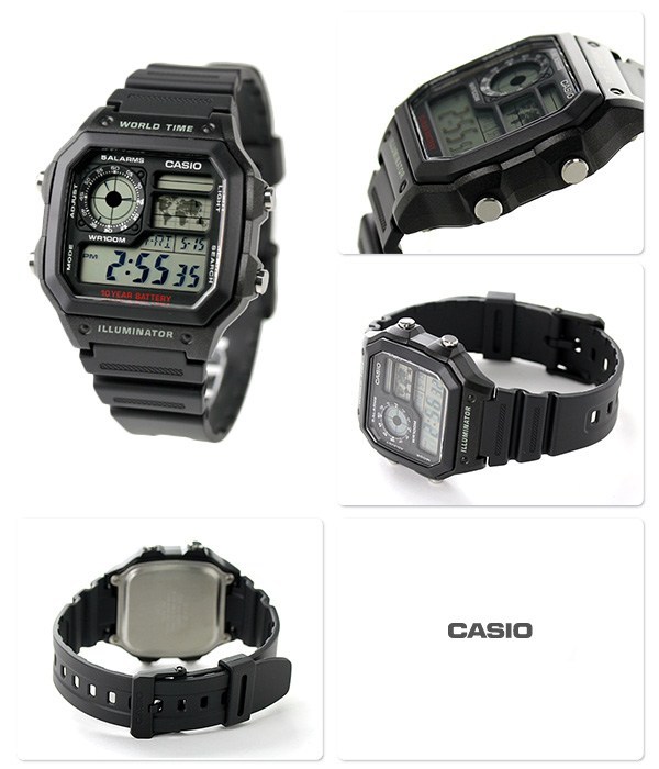 Dong ho Casio AE 1200WH 1AVDF 1989watch 1