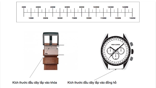 Cách đo size dây đồng hồ