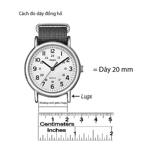 cách đo dây đồng hồ